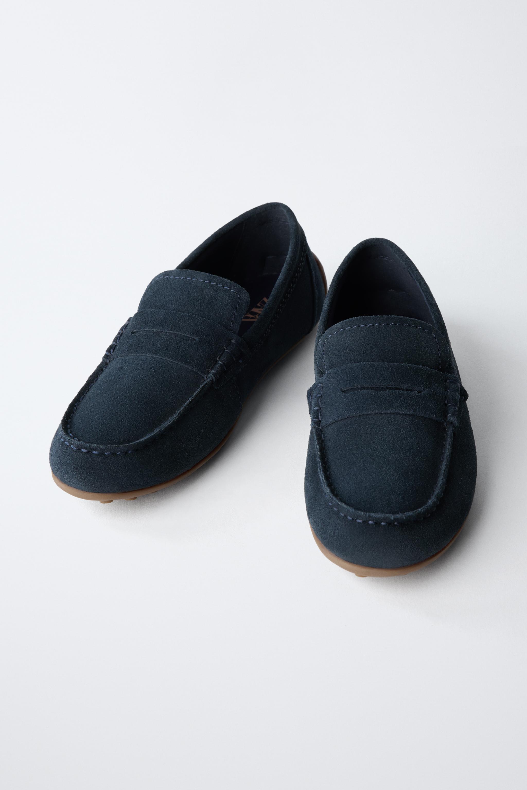 SPLIT LEATHER LOAFERS